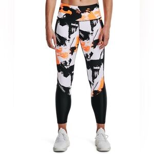 Under Armour Black and Orange Patterned Leggings